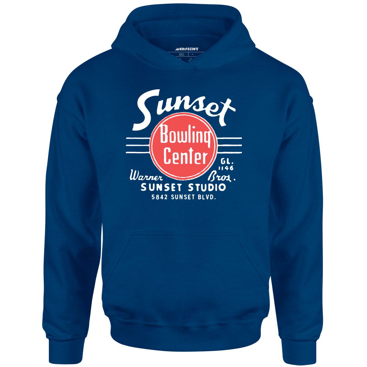 Sunset Bowling Center V2 – Hollywood, Ca – Vintage Bowling Alley – Unisex Hoodie