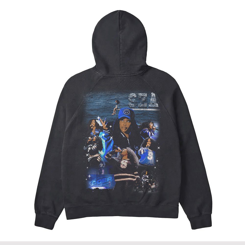 Sza Black Unisex Hoodie