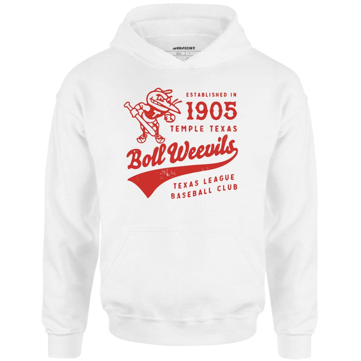 Temple Boll Weevils – Texas – Vintage Defunct Baseball Teams – Unisex Hoodie