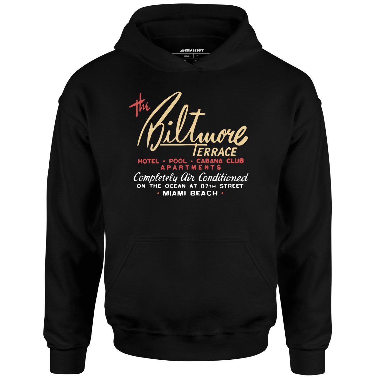 The Biltmore Terrace – Miami Beach, Fl – Vintage Hotel – Unisex Hoodie