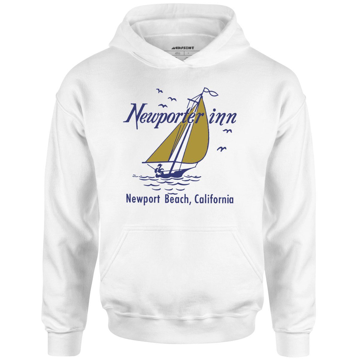 The Newporter Inn V2 – Newport Beach, Ca – Vintage Hotel – Unisex Hoodie