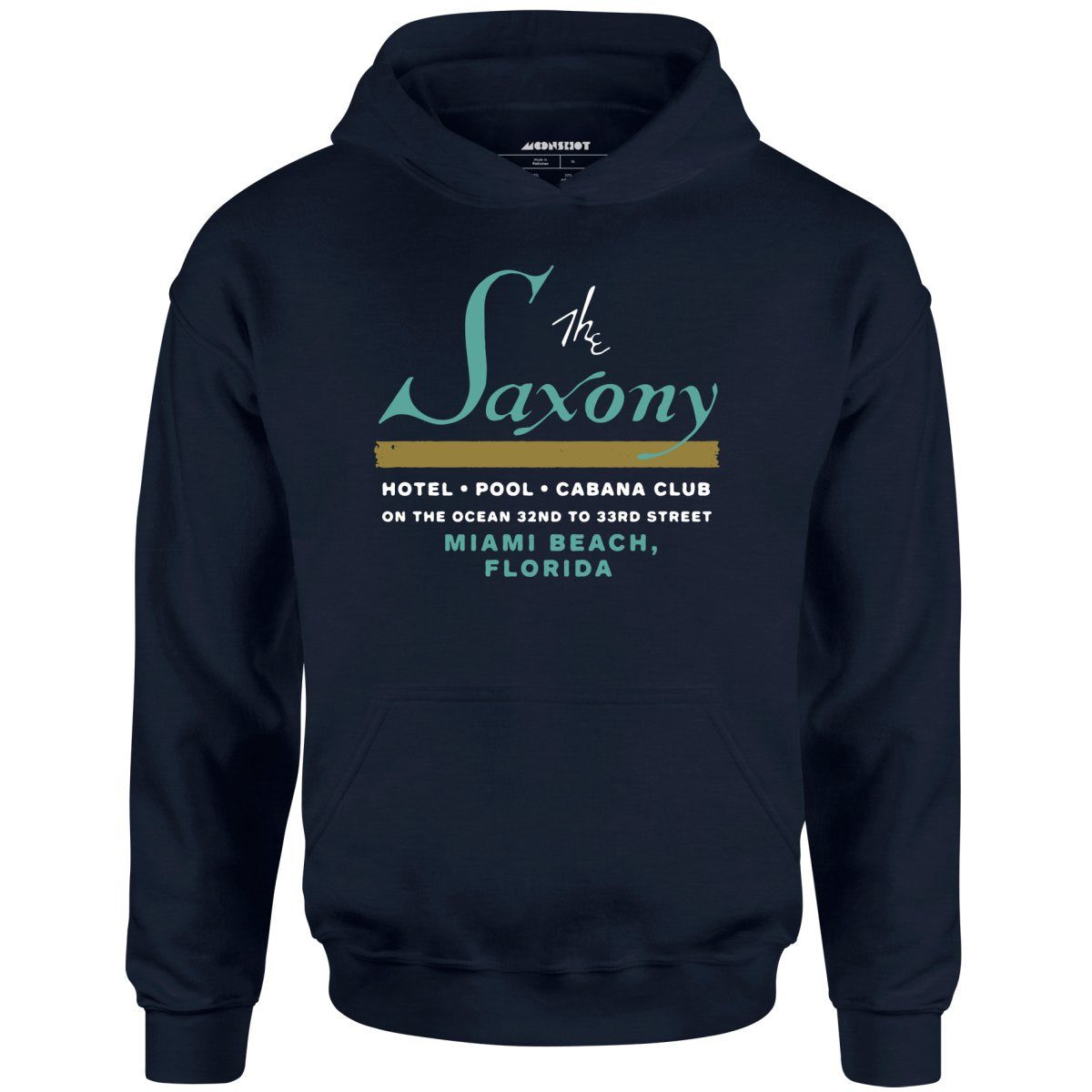 The Saxony – Miami Beach, Fl – Vintage Hotel – Unisex Hoodie