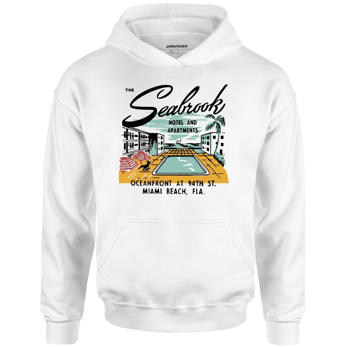 The Seabrook – Miami, Fl – Vintage Hotel – Unisex Hoodie