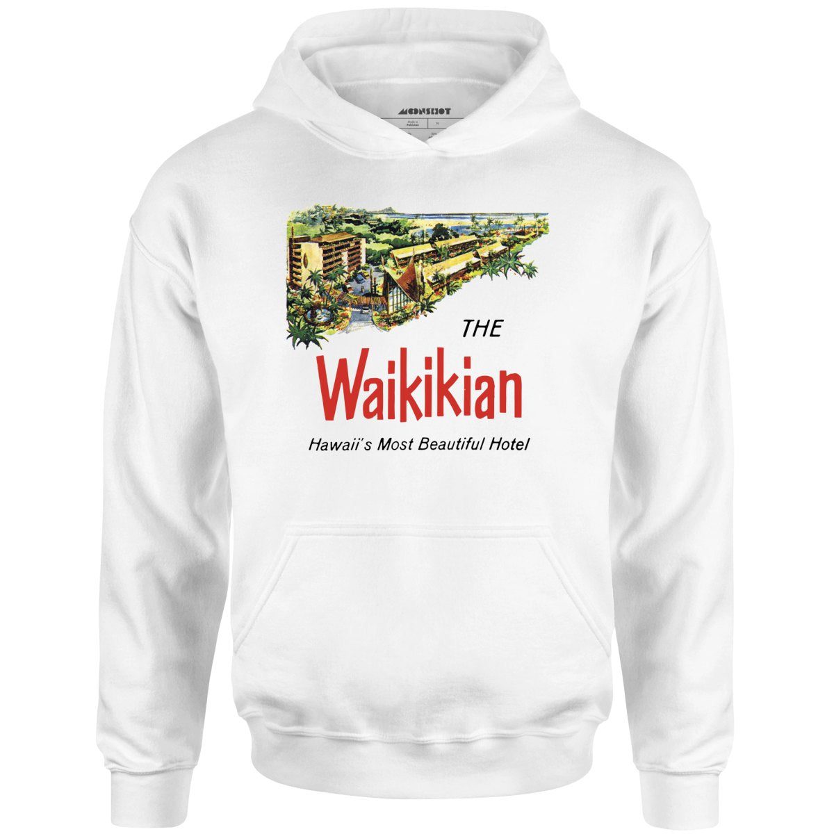 The Waikikian – Waikiki, Hi – Vintage Hotel – Unisex Hoodie