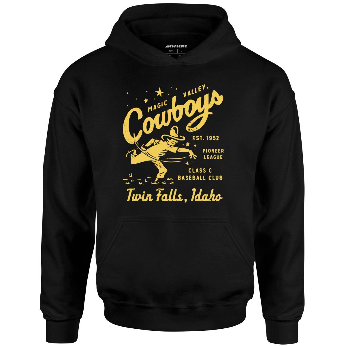 Twin Falls Magic Valley Cowboys – Idaho – Vintage Defunct Baseball Teams – Unisex Hoodie