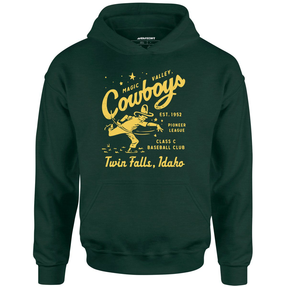 Twin Falls Magic Valley Cowboys – Idaho – Vintage Defunct Baseball Teams – Unisex Hoodie