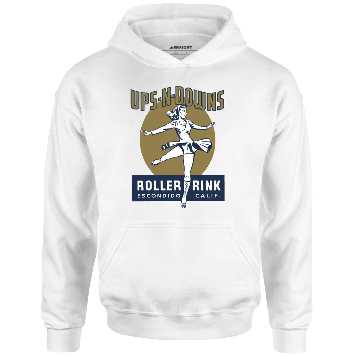 Ups-N-Downs – Escondido, Ca – Vintage Roller Rink – Unisex Hoodie