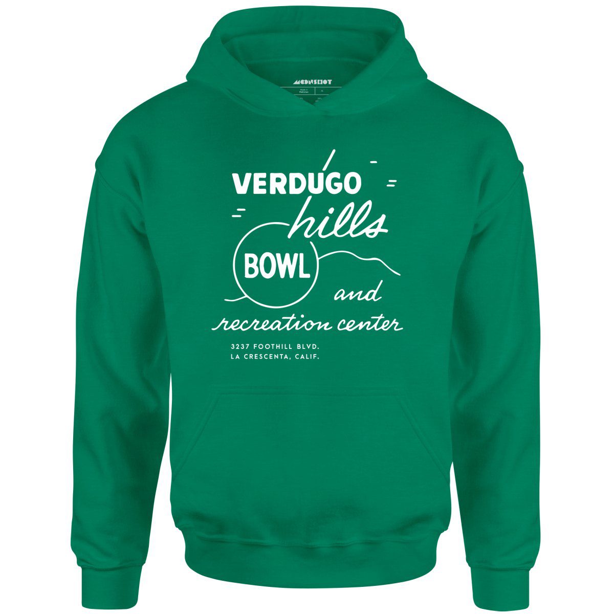 Verdugo Hills V2 – La Crescenta, Ca – Vintage Bowling Alley – Unisex Hoodie