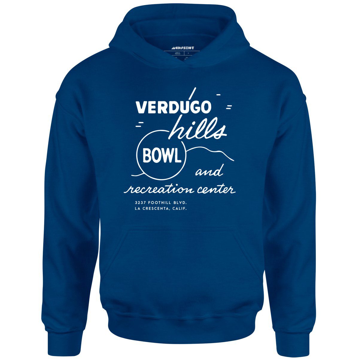 Verdugo Hills V2 – La Crescenta, Ca – Vintage Bowling Alley – Unisex Hoodie