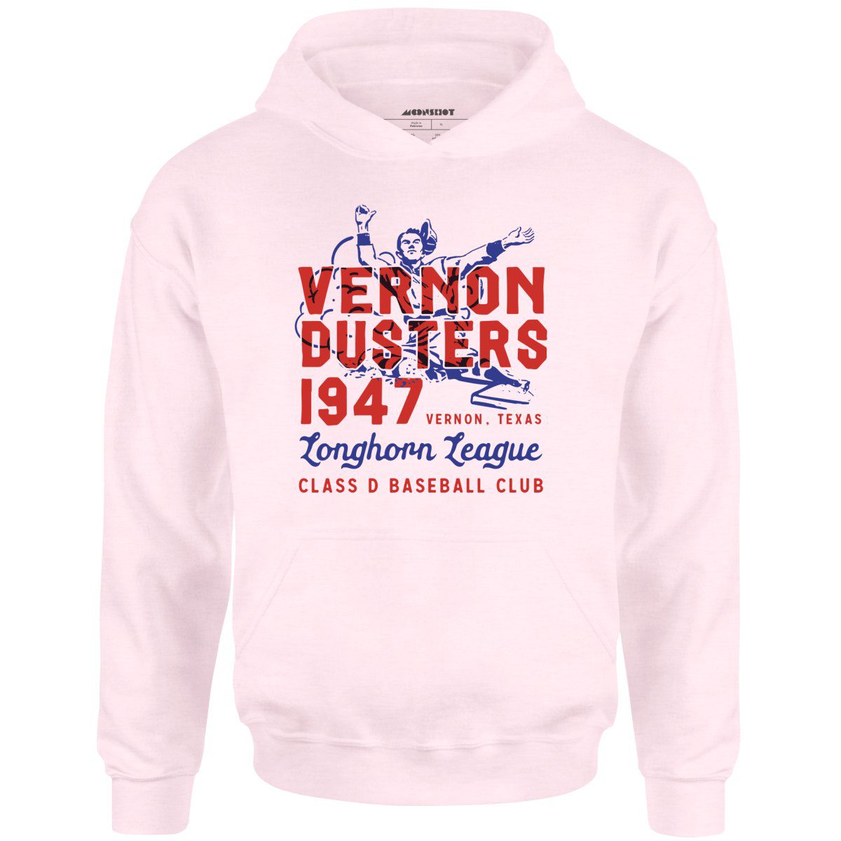 Vernon Dusters – Texas – Vintage Defunct Baseball Teams – Unisex Hoodie