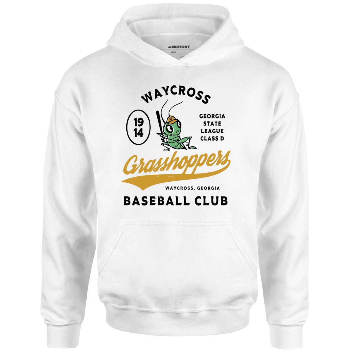 Waycross Grasshoppers – Georgia – Vintage Defunct Baseball Teams – Unisex Hoodie