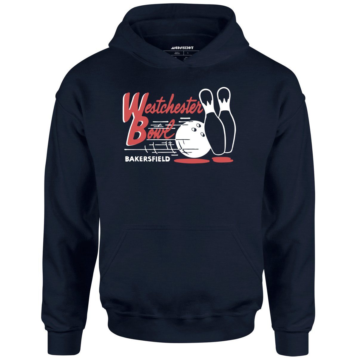 Westchester Bowl – Bakersfield, Ca – Vintage Bowling Alley – Unisex Hoodie