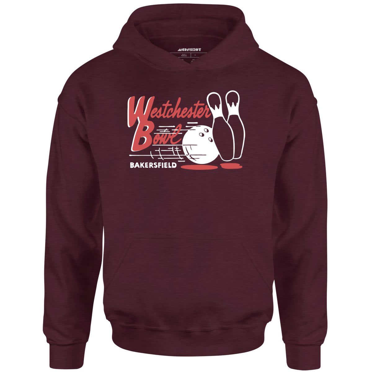 Westchester Bowl – Bakersfield, Ca – Vintage Bowling Alley – Unisex Hoodie