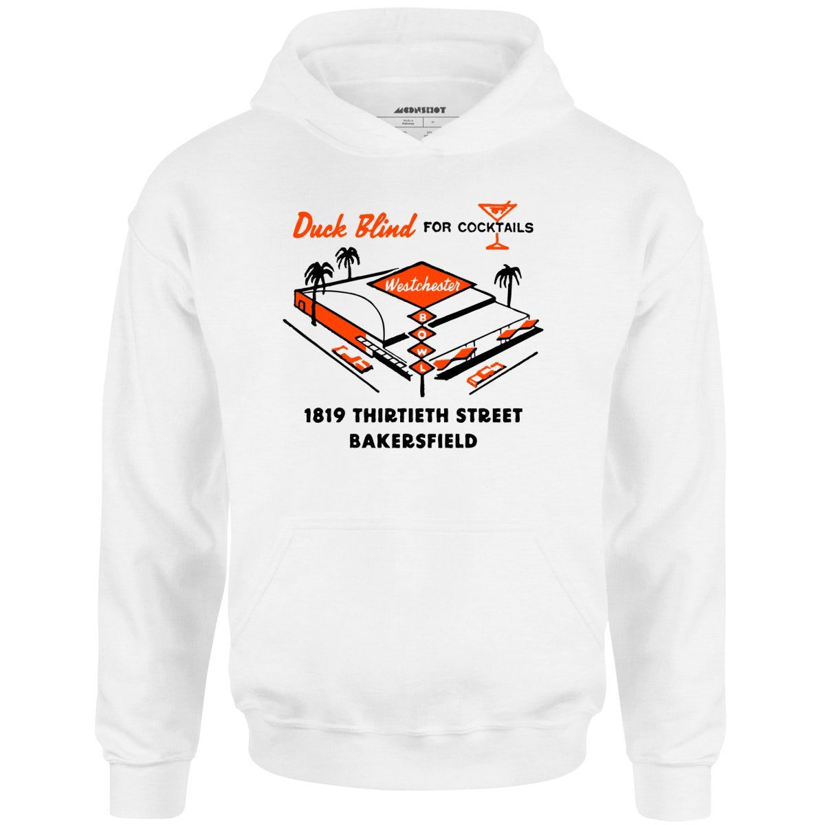 Westchester Bowl V2 – Bakersfield, Ca – Vintage Bowling Alley – Unisex Hoodie