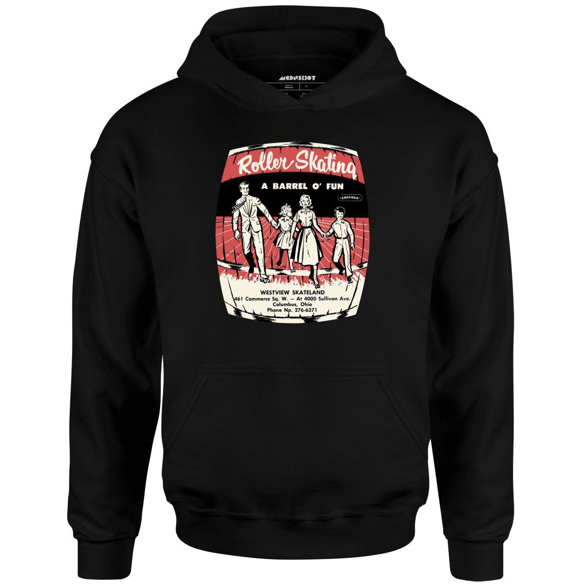 Westview Skateland – Columbus, Oh – Vintage Roller Rink – Unisex Hoodie