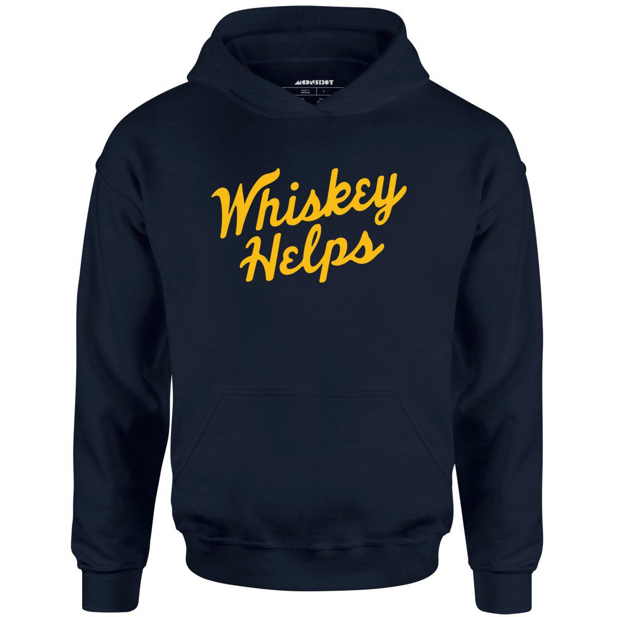 Whiskey Helps – Unisex Hoodie